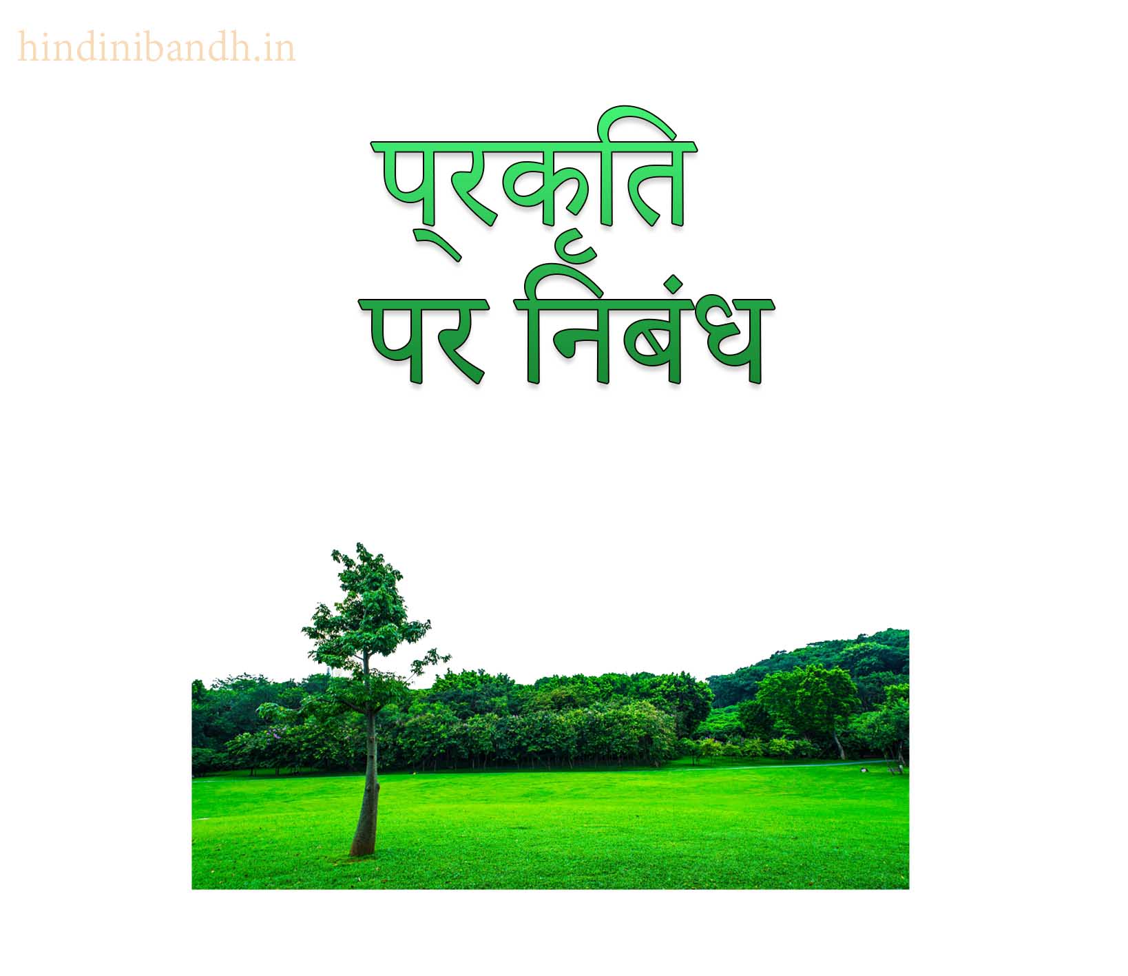 nature par essay in hindi